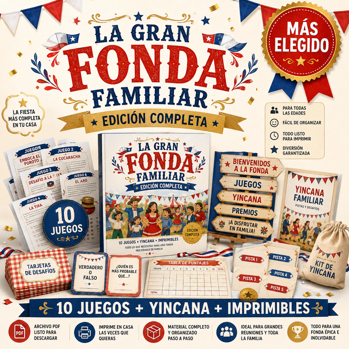 La Gran Fonda Familiar - Edicion Competa | Juegos para fiestas patrias