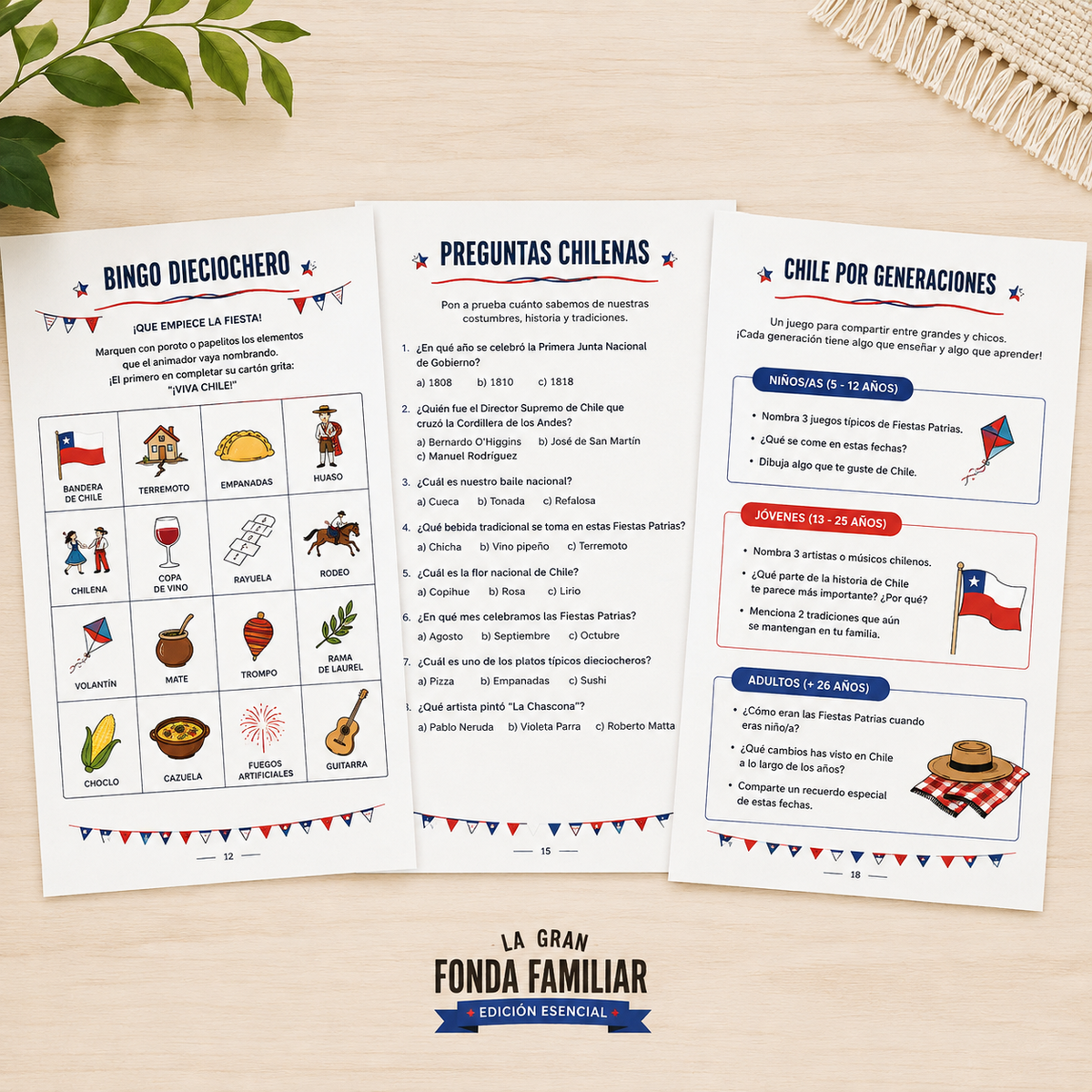 La Gran Fonda Familiar - Edicion Competa | Juegos para fiestas patrias