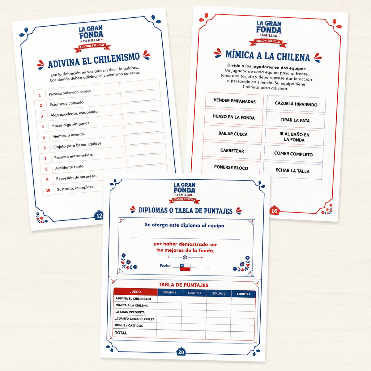 La Gran Fonda Familiar - Edicion Competa | Juegos para fiestas patrias