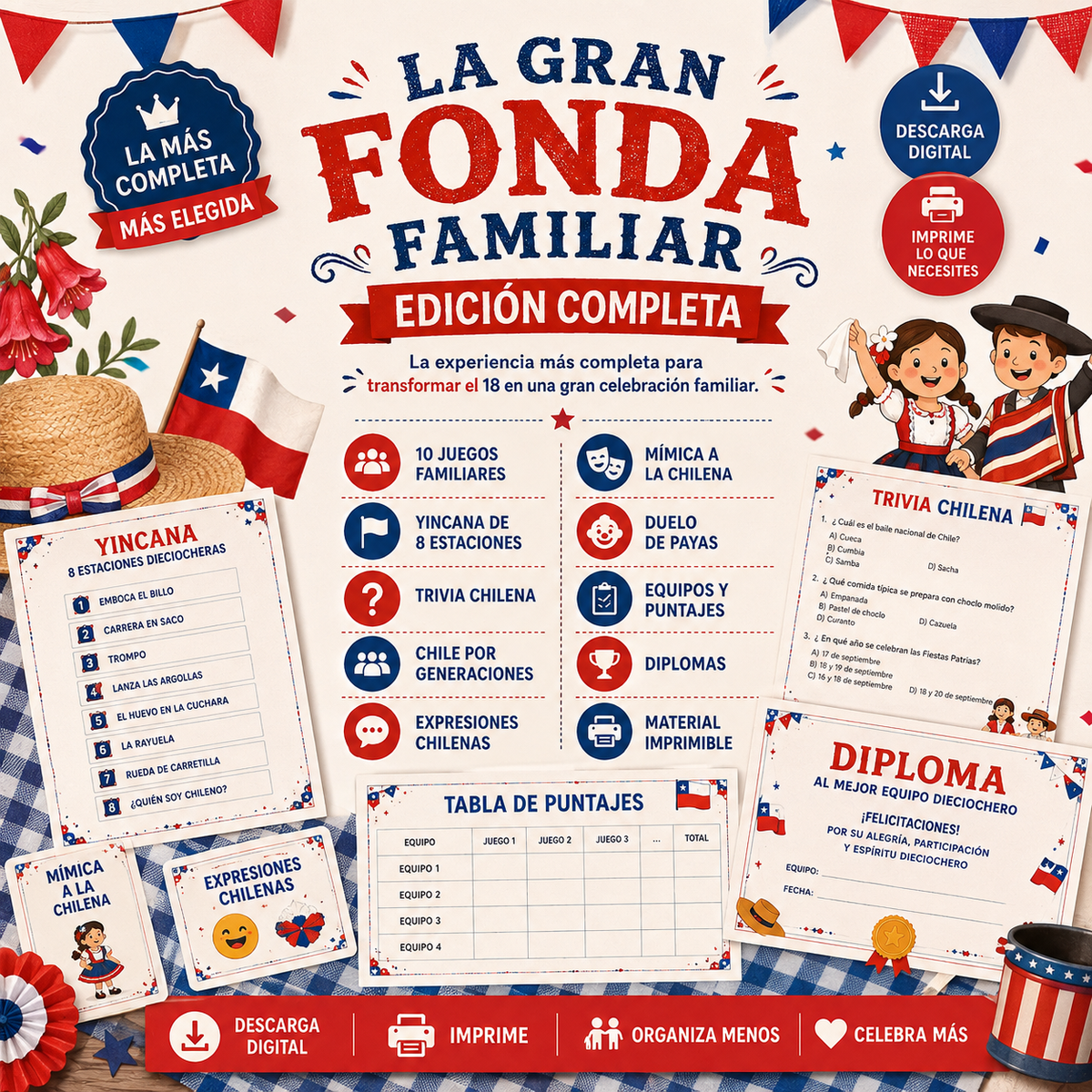 La Gran Fonda Familiar - Edicion Competa | Juegos para fiestas patrias