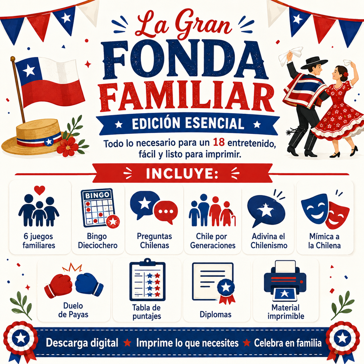 La gran fonda familiar - Edicion esencial | Juegos para fiestas patrias